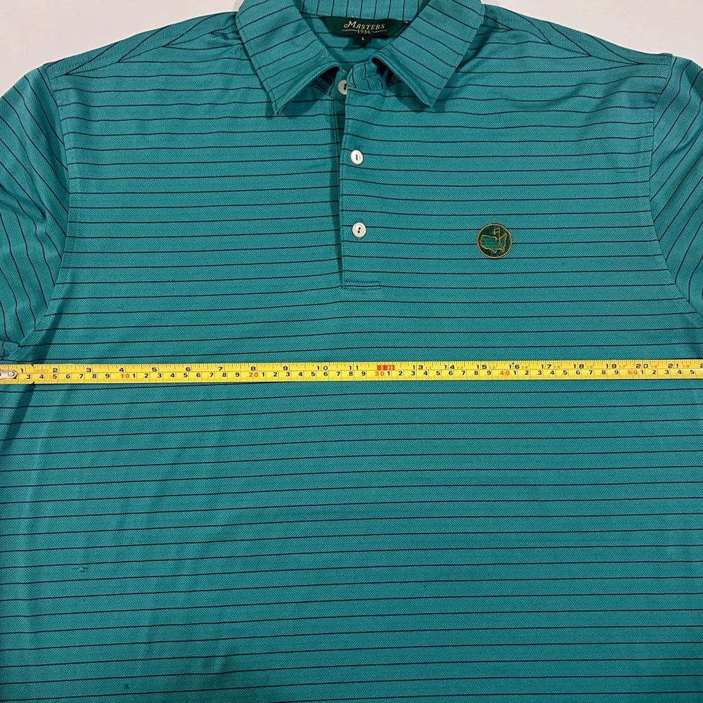 Masters Blue Striped Polo Shirt